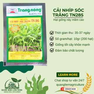 Cải Nhíp Sóc Trăng TN285 Trang Nông (10gram), hạt giống nảy mầm tốt, năng suất cao, trông quanh năm