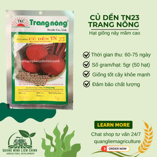 Củ Dền TN23 Trang Nông (5gram), hạt giống nảy mầm tốt, năng suất cao, trông quanh năm