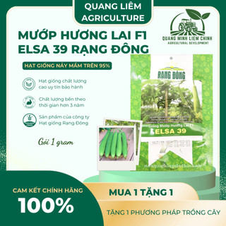 Hạt Giống Mướp Hương Lai F1 Elsa RADO 39 (Gói 1g~10 Hạt) Rạng Đông, Cây Phát Triển Mạnh, Năng Suất