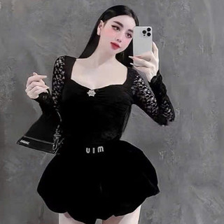 Áo Ren Gạo KÈm Tag ĐÁ SÁNG ÔM BODY Mix đồ siêu đẹp