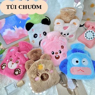 Túi Chườm Ấm Nóng 500ml Hình Capybara Loopy Gấu Bông Quà Tặng Cho Bạn Gái Timo TC03