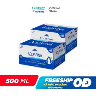 [SALE 15.7] Combo 2 Thùng Nước tinh khiết Aquafina (500ml/chai)