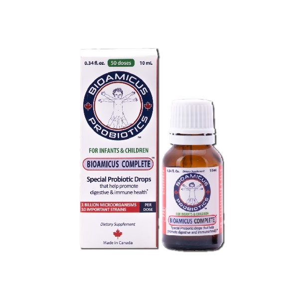 Men vi sinh 10 chủng BioAmicus Complete 10ml nhập khẩu Canada- Giúp em ăn khỏe ngủ ngon chính hãng + quà