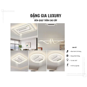 [ SALE ] Top quạt trần không cánh hiện đại | Quạt điều hòa ốp sát trần xoay đảo 180 độ dành cho trần nhà thấp - chung cư