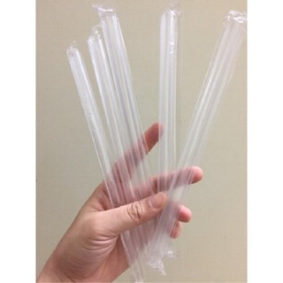 Combo 50 Ống hút trà sữa bọc màng phi 12 an toàn sạch sẽ