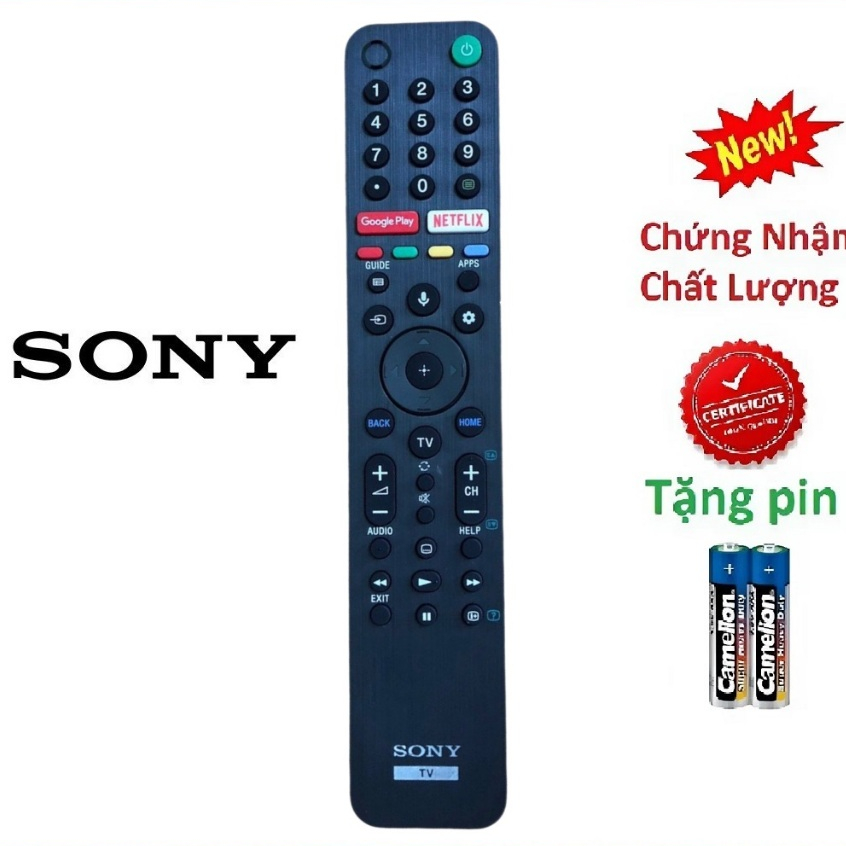 Điều khiển tivi Sony RMF - TX500P chức năng giọng nói thông minh loại tốt zin theo máy - tặng pin