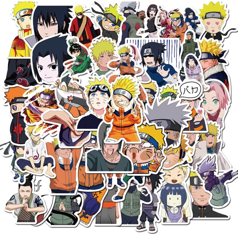 60 sticker naruto các nhân vật được yêu thích nhất