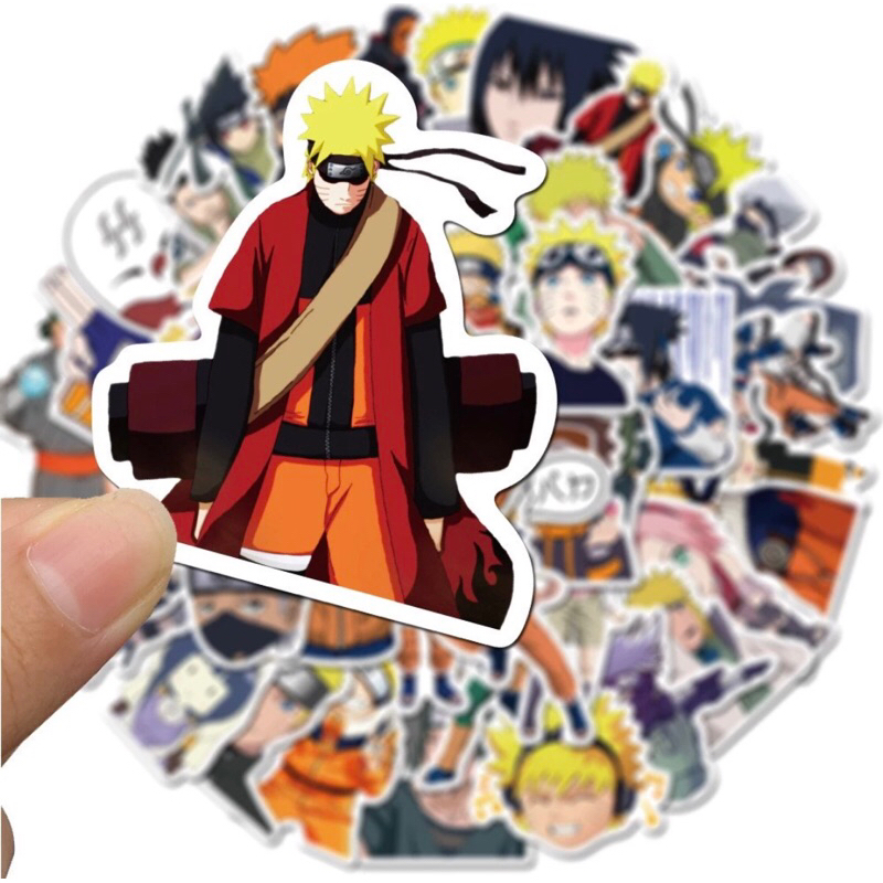 Bộ 60 sticker nhân vật Anime Naruto tổng hợp 100 nhân vật khác nhau