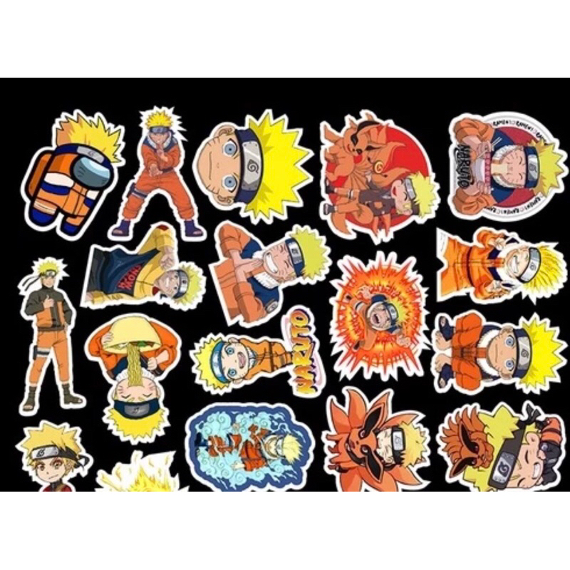 Set 100 sticker hình dán graffiti anime hoạt hình nhật bản naruto chỉ riêng naruto thôi nha