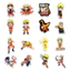 Set 60 Sticker Naruto trang tri dụng cụ học tập Chống Nước Dán Laptop Vali Mũ Bảo Hiểm Sổ Tay