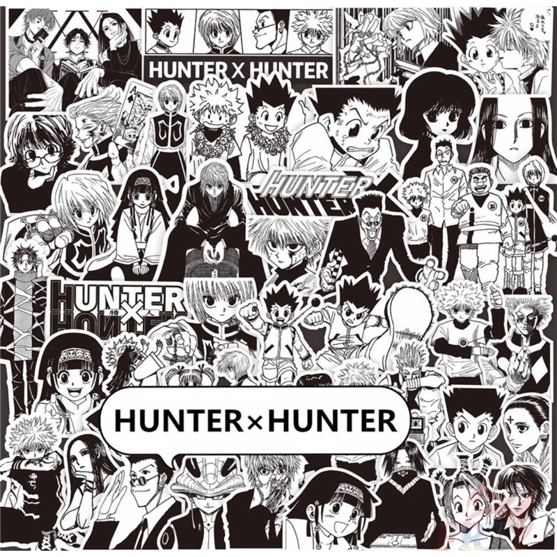 100 miếng dán trang trí chống thấm nước hình anime Hunterxhunter phù hợp cho đàn ghi ta / ván trượt / laptop