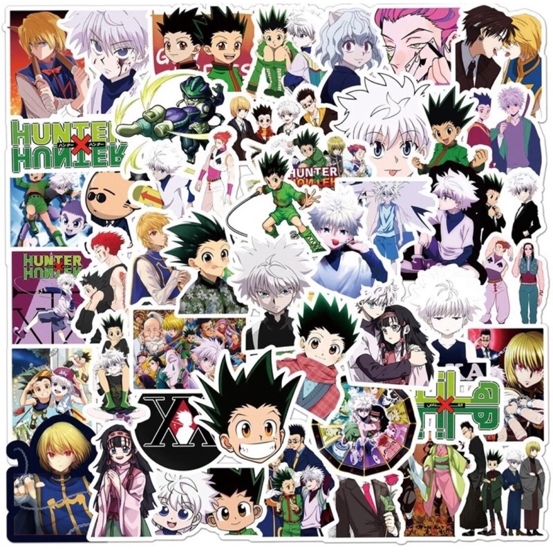 60 sticker hunter x hunter Gon killer siêu đẹp trang trí dụng cụ học tập notebook sách vở siêu ngầu