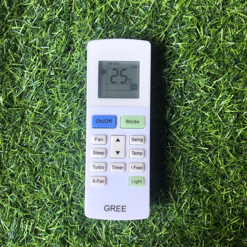 Điều khiển remote từ xa dùng cho điều hoà máy lạnh GREE YAW1F wifi có đèn - tặng pin
