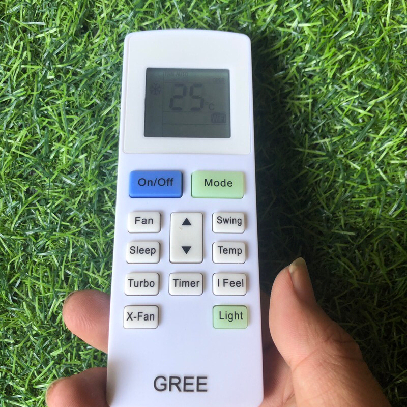Điều khiển remote từ xa dùng cho điều hoà máy lạnh GREE YAW1F wifi có đèn - tặng pin