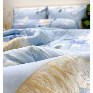 🔖MẪU MỚI🔖 Bộ Ga Gối Lyocell Microfiber Mát Mềm Mịn Cao Cấp, Bộ 4 Món Gồm Ga Và Vỏ Gối _ Chăn Ga SỈ