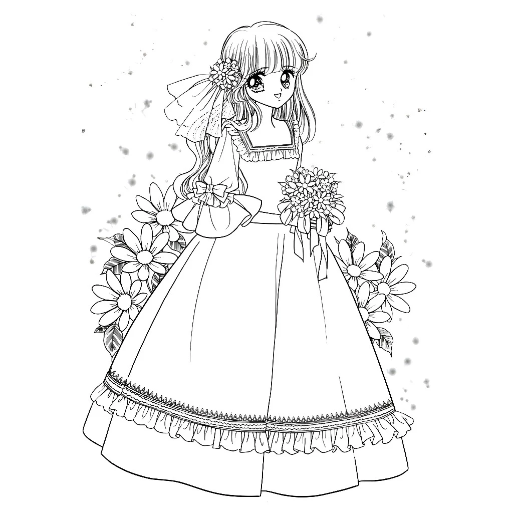 Xả kho 50 hình tô màu công chúa cho bé  - Đồ Chơi Giấy A4, A5 mã TM973