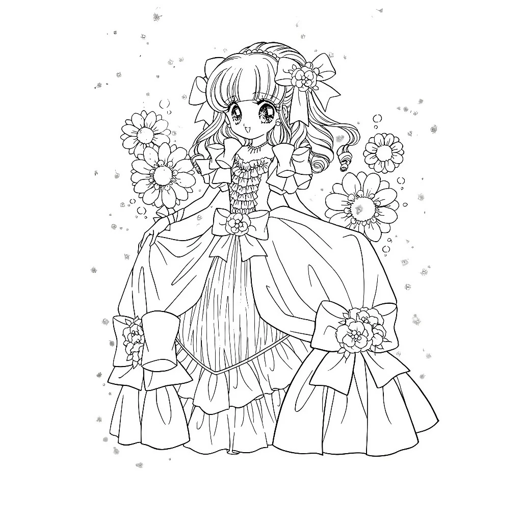 Xả kho 50 hình tô màu công chúa cho bé  - Đồ Chơi Giấy A4, A5 mã TM973