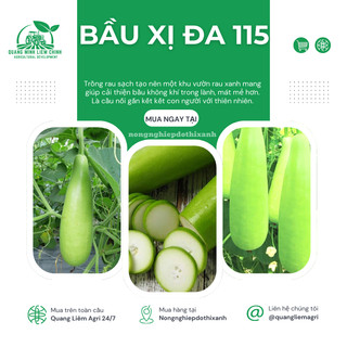 Hạt Giống Bầu Xị Đa 115 Đại An - 1.5 Gram, Hạt Giống Nảy Mầm Tốt, Năng Suất Cao, Trông Quanh Năm