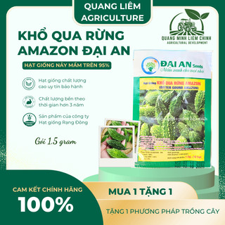 Khổ Qua Rừng Amazon Đại An - 1.5 Gram 10 Hạt, Hạt Giống Nảy Mầm Tốt, Năng Suất Cao, Trông Quanh Năm