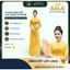 Áo dài Lụa đính hoa vẽ thủ công lấp lánh - A61 Màu vàng [CO GIÃN NHẸ, THẤM HÚT] Nữ Women Dress