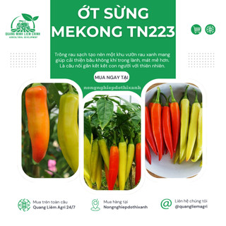 Ớt Sừng Mekong TN223 Trang Nông (1gram), hạt giống nảy mầm tốt, năng suất cao, trông quanh năm