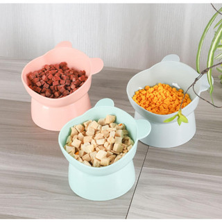 [COMBO] Bát ăn chống gù cho chó mèo hình mèo nhiều màu sắc, bảo vệ cổ chó mèo khi cho ăn và uống nước Pet Kool