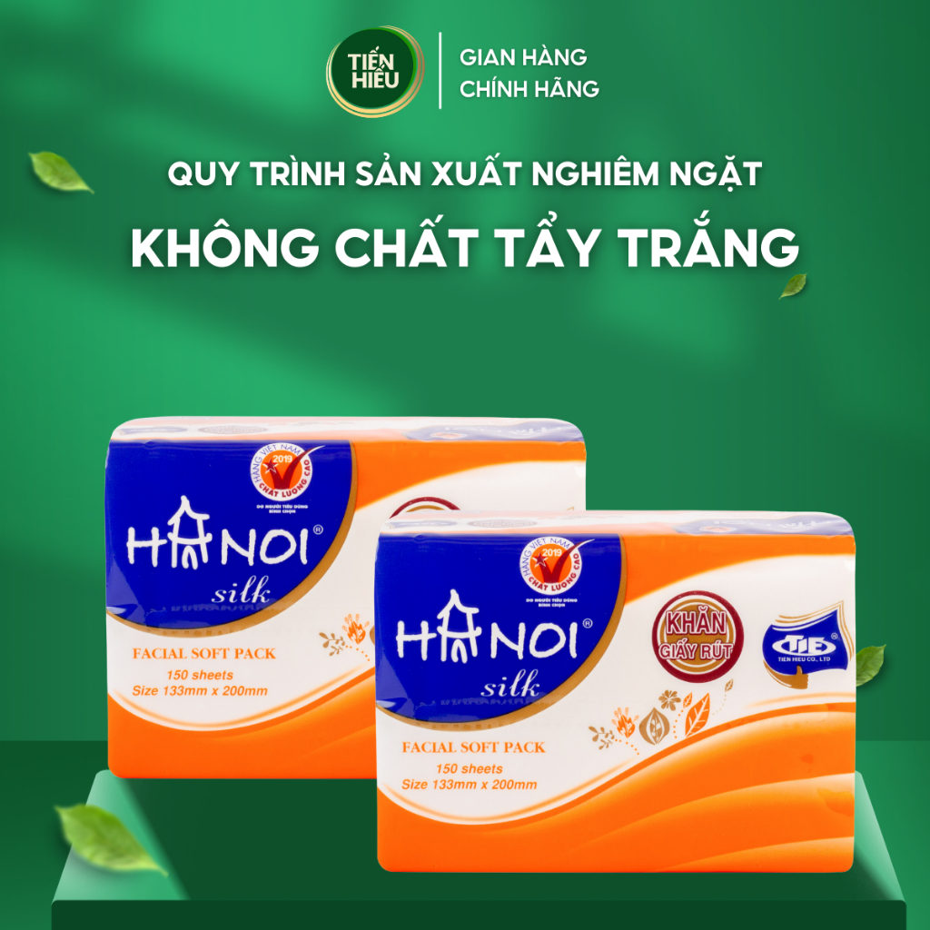 Ảnh Giấy Ăn Rút Hà Nội Silk 150 Tờ x 3 Lớp Chất Liệu 100% Gỗ Tự Nhiên Mềm Mại Bền Dai An Toàn Cho Bé 3