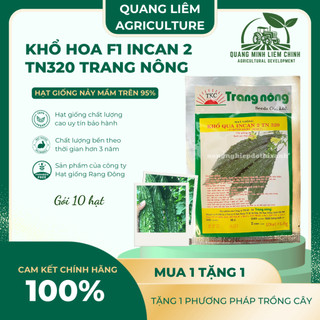 Khổ Hoa F1 Incan 2 TN320 Trang Nông (10 hạt), hạt giống nảy mầm tốt, năng suất cao, trông quanh năm