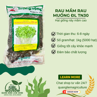 Rau Mầm Rau Muống ĐL TN30 Trang Nông (1KG), hạt giống nảy mầm tốt, năng suất cao, trông quanh năm