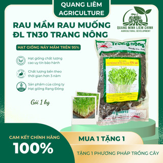 Rau Mầm Rau Muống ĐL TN30 Trang Nông (1KG), hạt giống nảy mầm tốt, năng suất cao, trông quanh năm