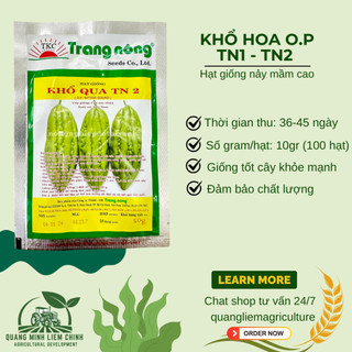 Khổ Hoa O.P TN1 - TN2 Trang Nông (10gram), hạt giống nảy mầm tốt, năng suất cao, trông quanh năm