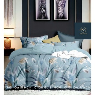 🍀SIÊU XINH🍀Bộ Ga Gối Lyocell Microfiber Mát, Mềm Mịn Cao Cấp, Bộ 4 Món Gồm Ga Và Vỏ Gối _ Chăn Ga SỈ