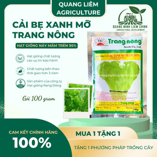 Cải Bẹ Xanh Mỡ Trang Nông (100gr), hạt giống nảy mầm tốt, năng suất cao, trông quanh năm