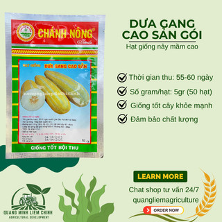 Dưa Gang Cao Sản Gói 5gram Chánh Nông, Hạt Giống Nảy Mầm Tốt, Năng Suất Cao, Trông Quanh Năm