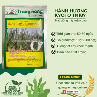 Hành Hương Kyoto TN187 Trang Nông (2gr/10gr), hạt giống nảy mầm tốt, năng suất cao, trông quanh năm