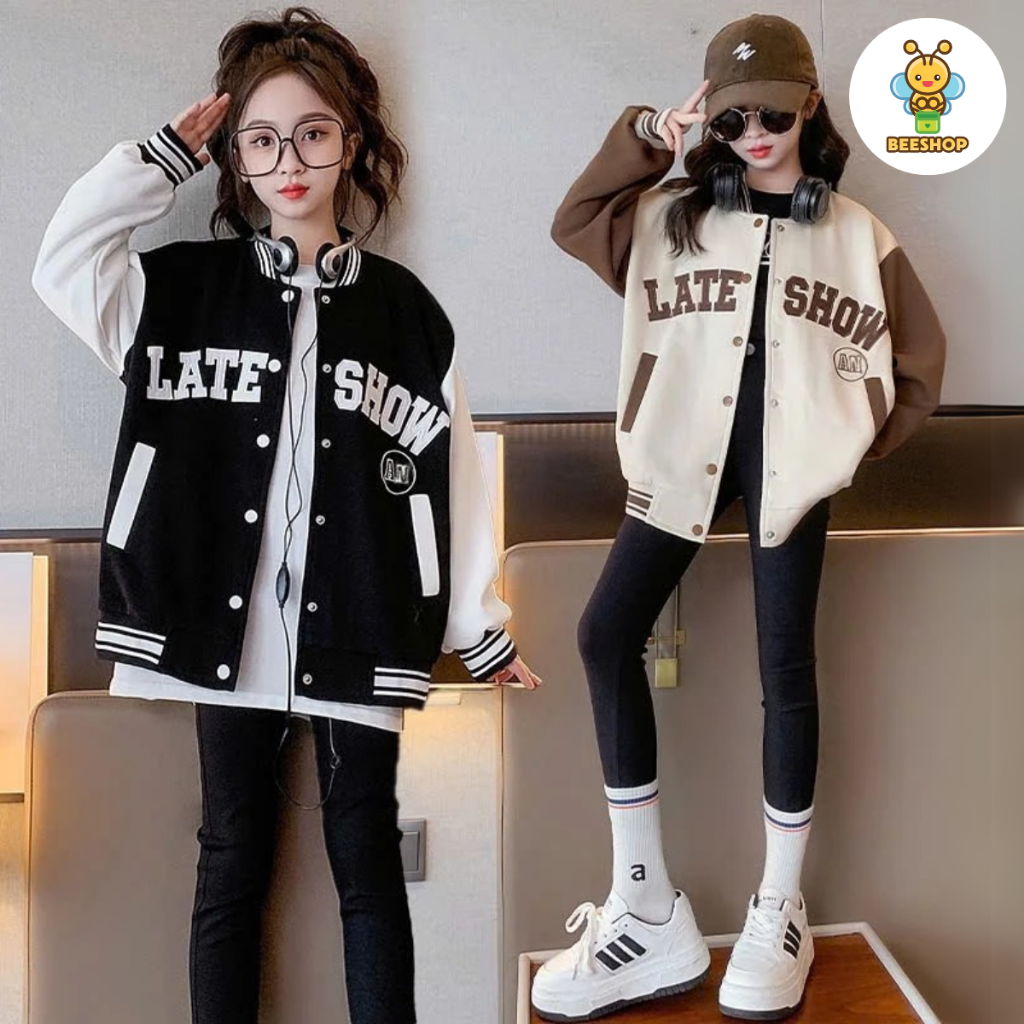 Áo khoác 2 cho bé gái size đại BEESHOP áo khoác 2 lớp cho bé D25011