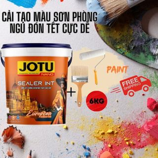 Sơn lót chống kiềm nội thất cao cấp JUBY, sơn lót chống phồng rộp, chống bong tróc, sơn cao cấp láng mịn bề mặt, J5