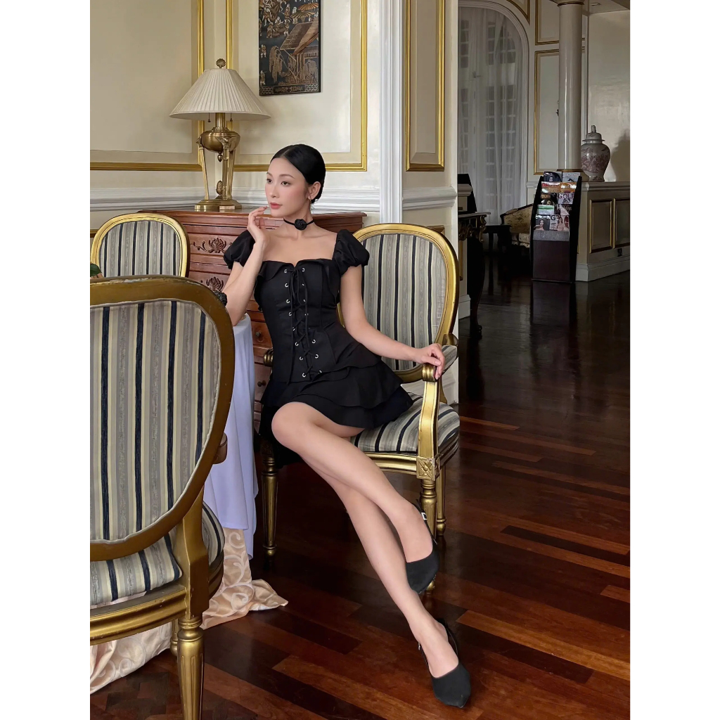 Ảnh Đầm Nữ Tay Phồng Form Ngắn Mini Trẻ Trung - MYUN DRESS - GOÛT DE JUN 2