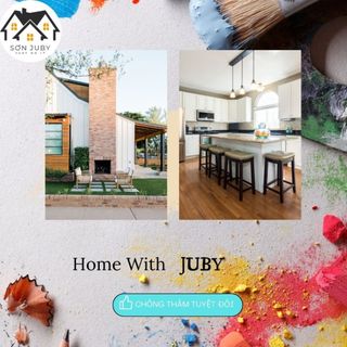 Sơn bán bóng nội thất lau chùi hiệu quả JUBY, sơn trong nhà, dễ lau chùi, chống bám bụi, full bảng màu J5