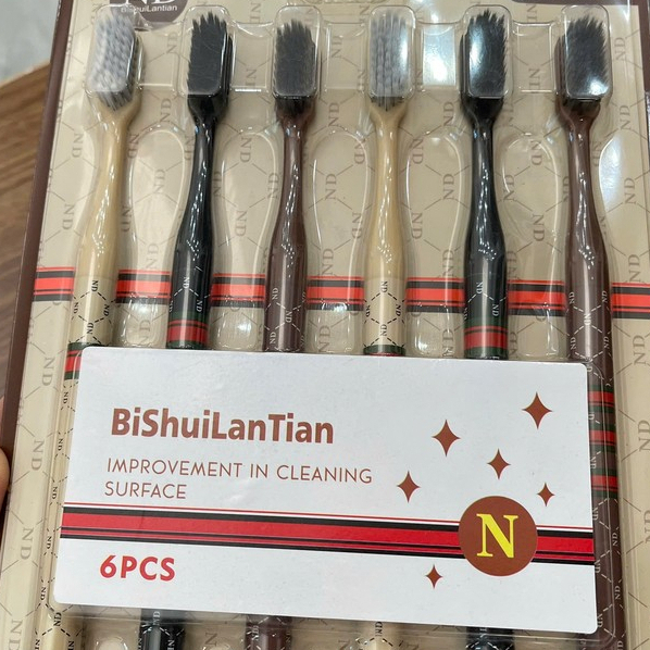 Bàn Chải Hộp 6 bàn chải đánh răng  thiết kế sang trọng lịch lãm