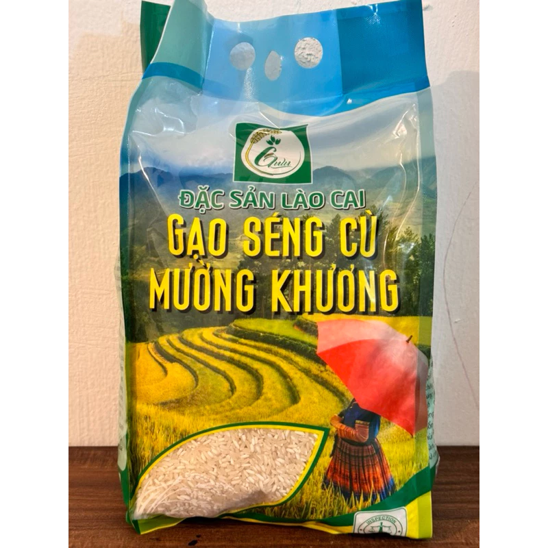 Gạo Séng Cù Mường Khương - túi 5kg - Gạo Séng Cù hạt dài, chuẩn Séng Cù Mường Khương - cơm dẻo - gạo thơm - hàng mới
