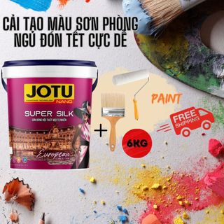 Sơn nội thất JUBY mùi tự nhiên, sơn nhà, sơn nội thất, màu sơn đa dạng, sơn tường bề mặt bóng láng mịn cao cấp J5