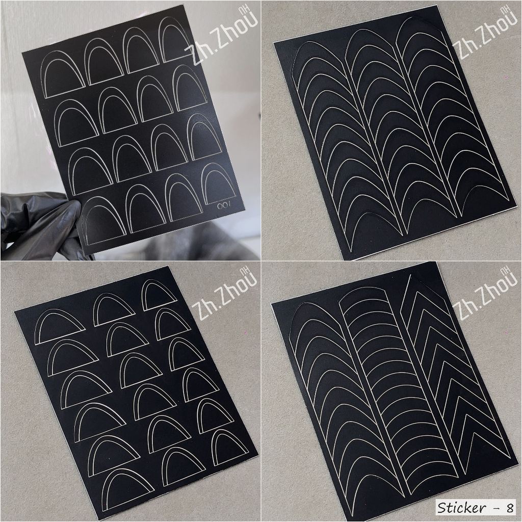 Sticker fen đầu móng , Sticker dặm omber. Sticker omber 2025, sticker cao cấp