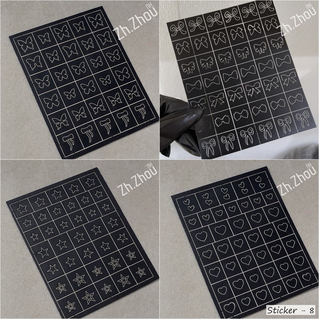Sticker fen đầu móng , Sticker dặm omber. Sticker omber 2025, sticker cao cấp