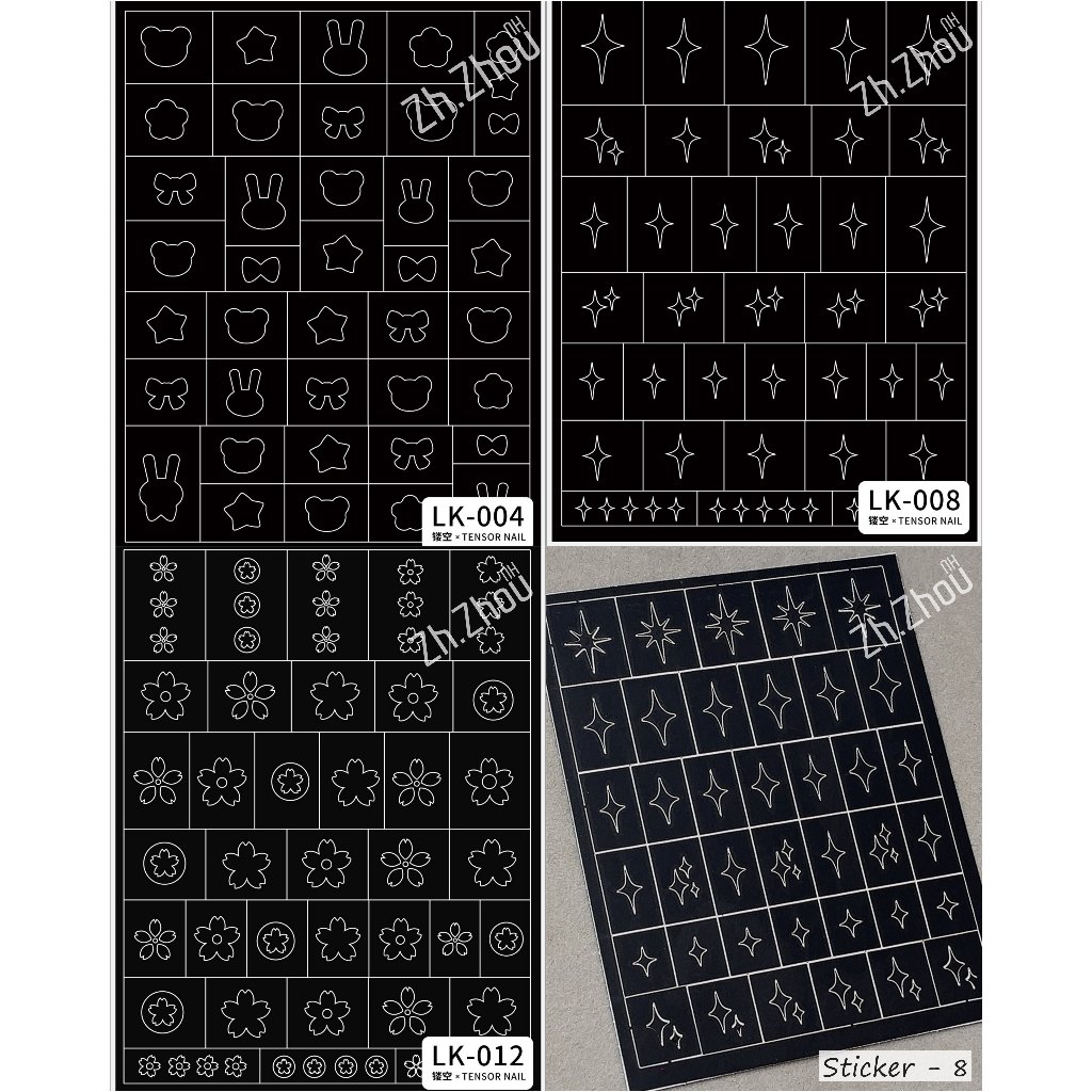 Sticker fen đầu móng , Sticker dặm omber. Sticker omber 2025, sticker cao cấp