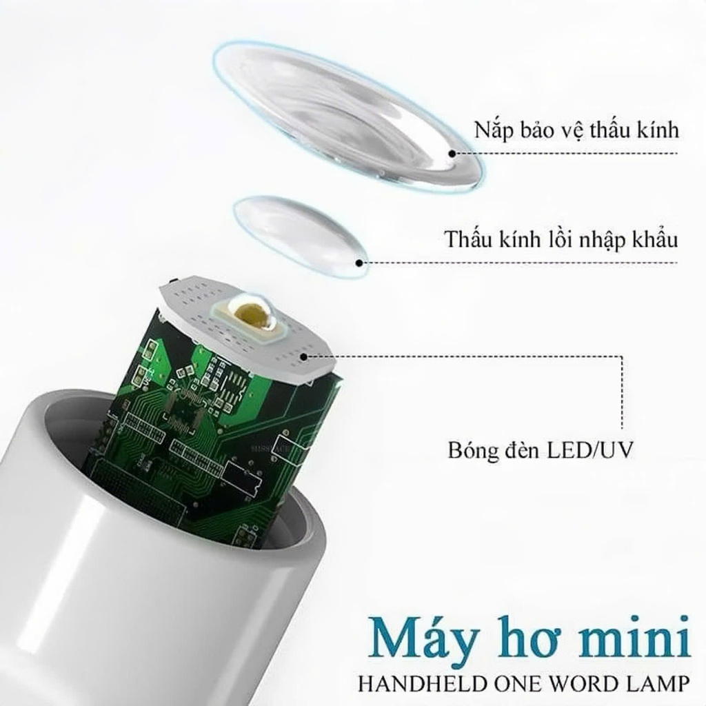 [Ưu đãi sản phẩm mới] Đèn hơ móng mini 1 ngón tích điện, Máy hơ gel nail 1 bóng
