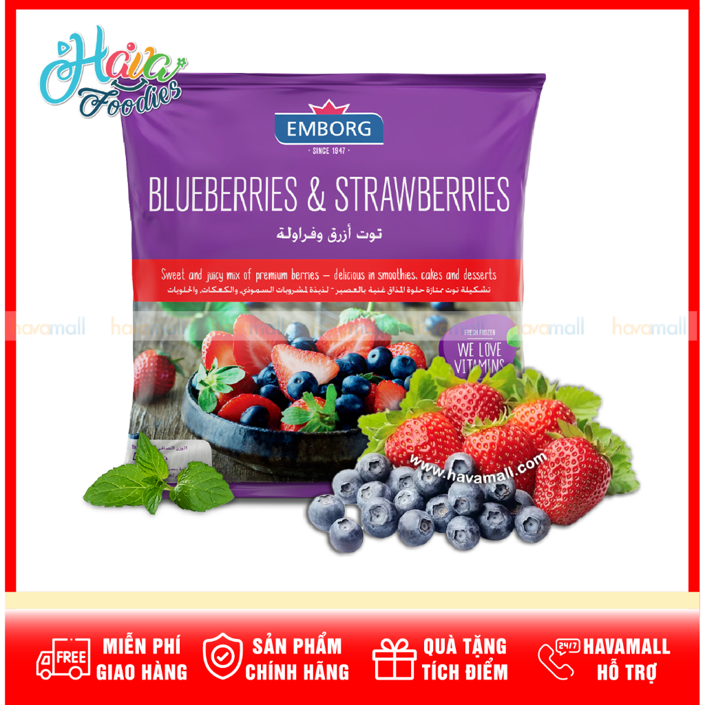 Dâu Tây Và Việt Quất Đông Lạnh Nguyên Trái – Strawberries And ...