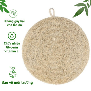 Lót nồi hấp lồng hấp xơ mướp tự nhiên KB Ecolife chống dính an toàn cho sức khỏe