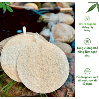 Lót nồi hấp lồng hấp xơ mướp tự nhiên KB Ecolife chống dính an toàn cho sức khỏe
