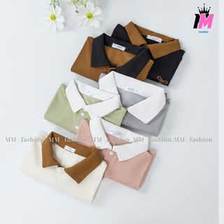 P2 Áo Polo Ngắn Tay Phối Nhiều Màu Size S Đến 3Xl từ 38kg đến 85kg , dễ mặc dễ phối đồ mẫu   THÊU NƠ
